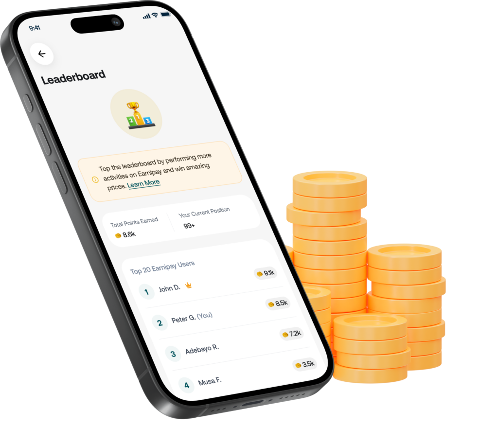 Earnipay Rewards Leaderboard